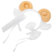 Set Schafkostüm Zubehör Mit Stirnband Fliege