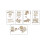 3 Sets Holzpuzzle Bausatz 3D Modellbau Für Kinder 3