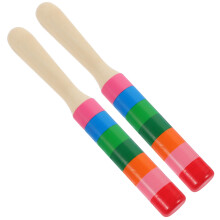 Ein Paar Musik-Rhythmus-Sticks Aus Holz Für Perkussion