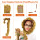 1 Set Halloween Kostüm Stirnband 5
