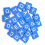 100Stk Blaue Naturholzchips 26 Alphabet Puzzle 3