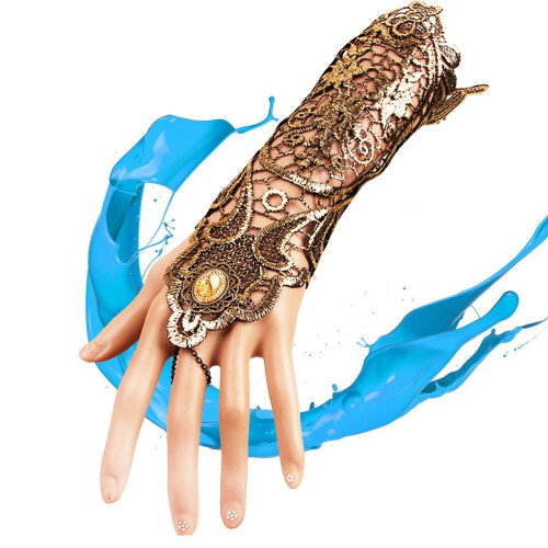 Klassisches -Armband- Für Damen Mit Ring (Gold)