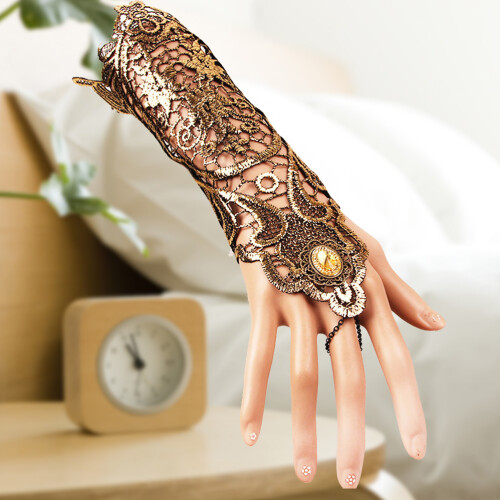 Klassisches -Armband- Für Damen Mit Ring (Gold) 1