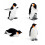 1 Set Simulation Pinguin Modell, Niedliches Grabspielzeug, Wildtier Deko 1