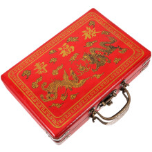 Chinese Mahjong Box Traditionelle Steine Aufbewahrungsbox