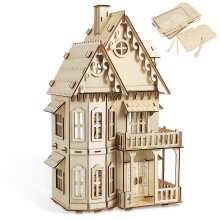 3D Puzzle Aus Holz, Zusammenbau Für Und Halloween