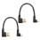 2Stk. USB Kabel 90 Grad Micro USB - Datenübertragungskabel 1