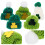 25 Teile Mini Strickmützen Bastelzubehör Für Saint-Patrick-Tag 4