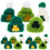 25 Teile Mini Strickmützen Bastelzubehör Für Saint-Patrick-Tag 8