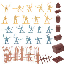 2 Sets Militär Spielset Mit Soldaten, Ritter, Armeemänner, Piraten