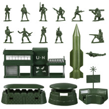 56 Teile Militär Kunststoff Soldat Figur Set Zubehör Spielzeug
