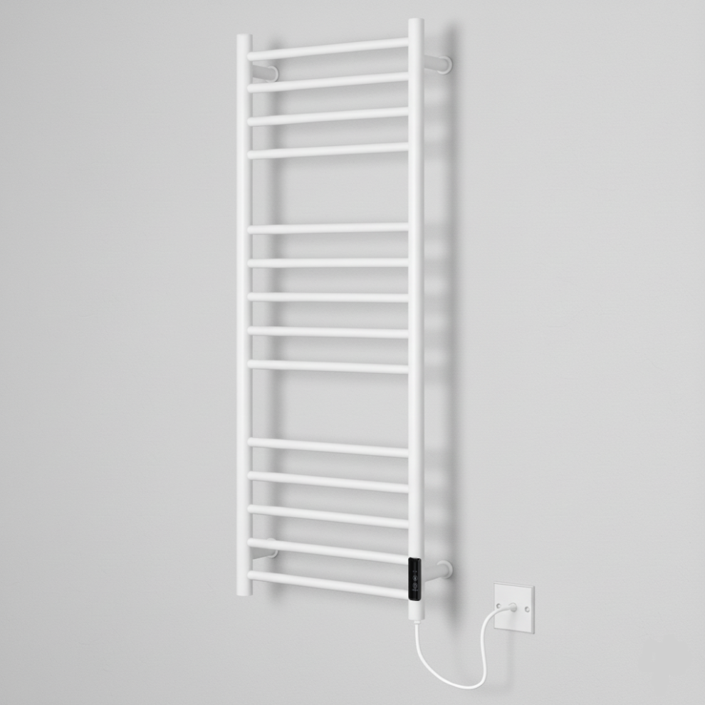 (300Mm) Larne White Dry Electric Towel Rails 5065000317218