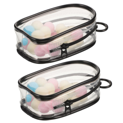 2 Unidades Bolsa Transparente Para Con Y Pompones
