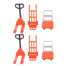 Landschaftsmodell Mit Trolley Wagen Gabelstapler Sandtisch
