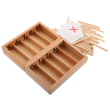 Set Montessori Spindelkasten Mathematik Lernspielzeug Für Kleinkinder
