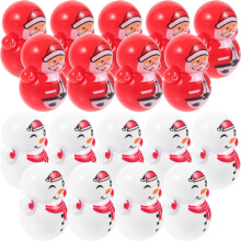 30Stk Mini - Figuren Schneemann Weihnachtsmann Für Strümpfe