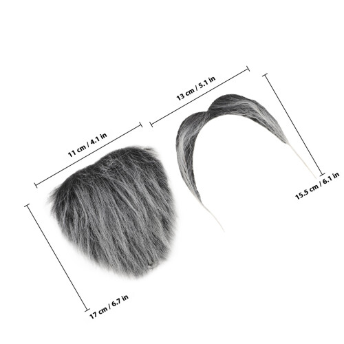 1 Set Bartkostüm Performance Cosplay Schnurrbart Gastgeschenk Zubehör 1