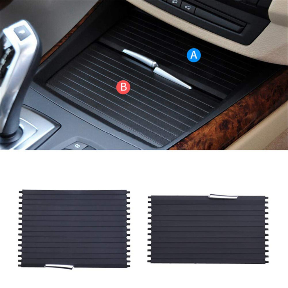 Roller Blind Sliding Shutter Replacement Car Interior Cup Holders Rolling Slider Panel Compatible With X5 E70 X6 E71 9067246121334