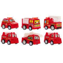 1 Set/6 Baufahrzeug Spielzeugtrucks Mini Größe Zum Hinschieben