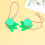 2 Piezas Plástico Forma Verde 9
