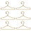 50 Unidades Percha Metal Para Ropa De Mini Profesional 2