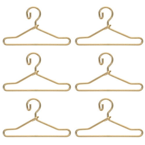 50 Unidades Percha Metal Para Ropa De Mini Profesional 1