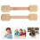 2 Unidades Mancuernas De Madera Para Ejercicio Niños Pequeños 10