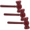 3 Unidades Martillo De Madera Juguete Para Golpear 6