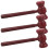 3 Unidades Martillo De Madera Juguete Para Golpear 4