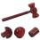 3 Unidades Martillo De Madera Juguete Para Golpear 5