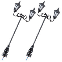 2St Mini Lamp Model Zwart Voor Ornament En Kamer Decoratie