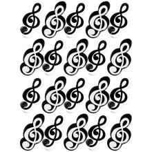 20 Unidades Forma De Nota Musical Para