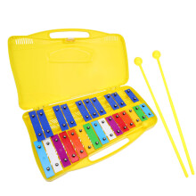 1 Set Metallophon Perkussionsmusikinstrument Mit 25-Note Eisenplatte