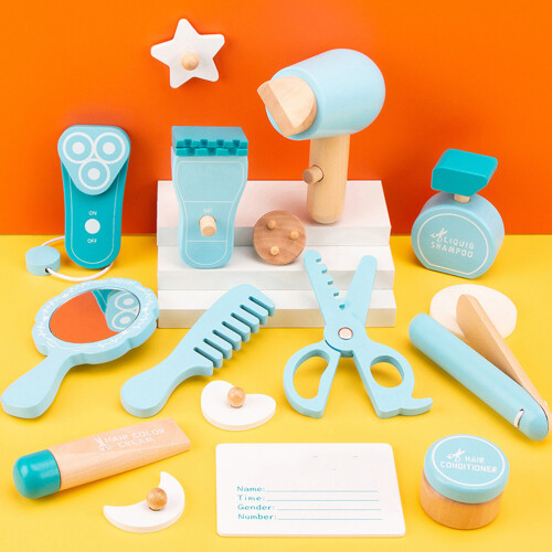 De De Madera Para Niños Set De Estilismo Infantil 2