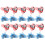 24 Unidades Aviones De Devanadera Transparentes Color Aleatorio 3