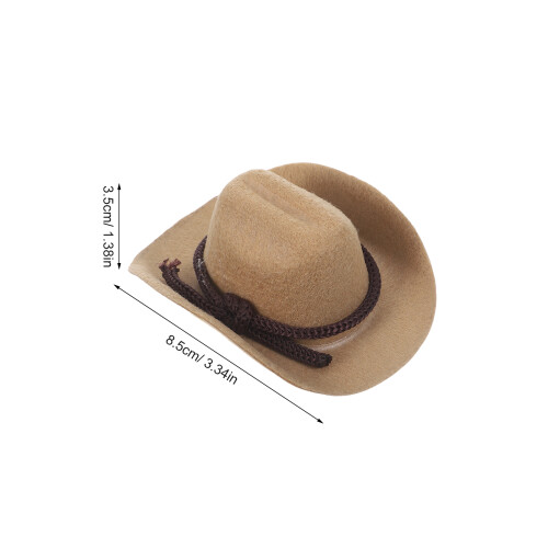 4 Piezas Sombreros Mini 8 Cm Para Muñecas Accesorios Tiny 1