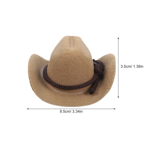 4 Piezas Sombreros Mini 8 Cm Para Muñecas Accesorios Tiny 2