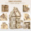 3D Puzzle Casa De Madera De Ingenio Regalo Cumpleaños Halloween 8