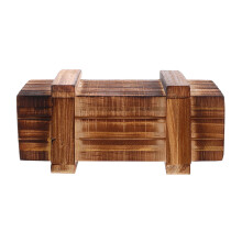 Caja De Madera Con Compartimentos Ocultos