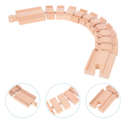 De Tren De Madera Juego Construcción Vía Férrea Expansión 2