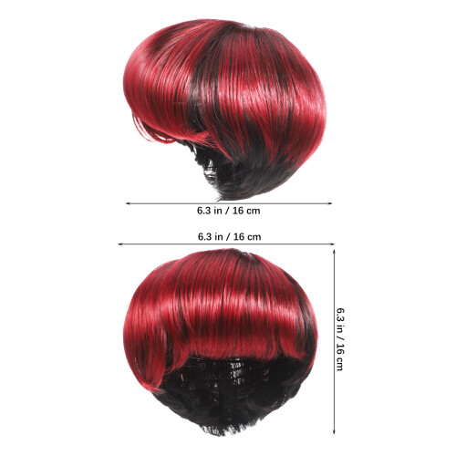 Short Bob Peluca Con Flequillo De Sintético Para Mujer 2