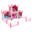Diy Castillo De Princesa Casa De Muñecas Plástico Con Luces 2