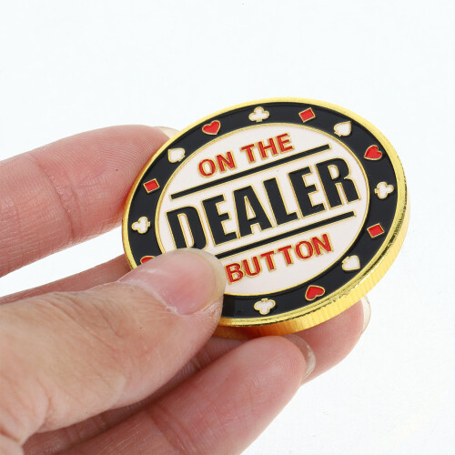 Botón De Crupier Metal Para Poker Accesorio 2