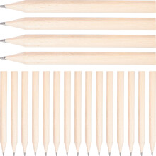 50 Unidades Lápices Cortos De Madera Redondos Para Niños Khaki