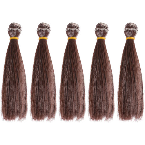 5 Unidades 15 Cm Peluca Resistente Para Muñecas 2