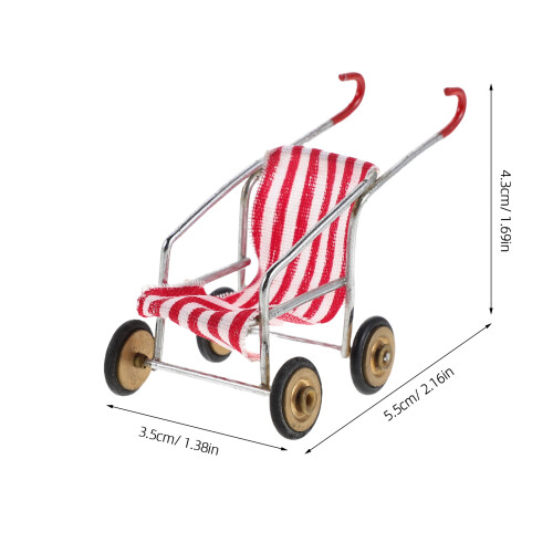Miniature Poussette Jouet Pour En Plastique Haute Simulation 2