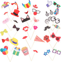 36 Unidades Accesorios Para Cabina De Fotos Cumpleaños Disfraz