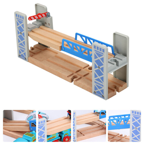 Juego De Rieles Madera Para Trenes Con Doble 2