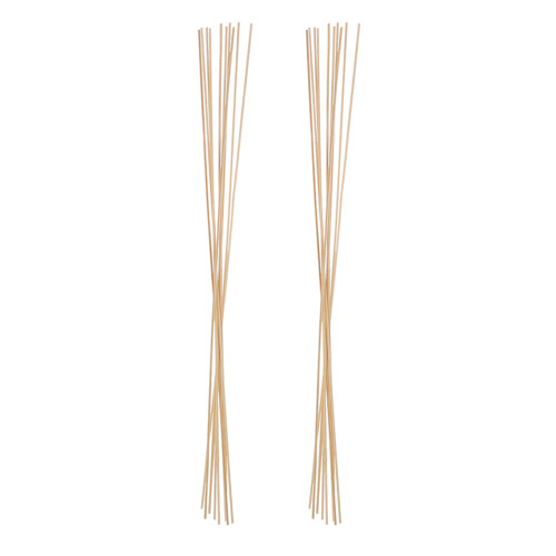 10 Unidades Varillas De Bambú Para 23,9" X 0,2"