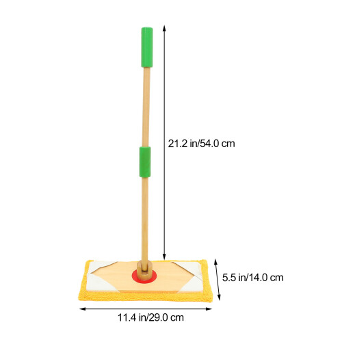 De Fregona Desmontable De Madera Para Niños 1